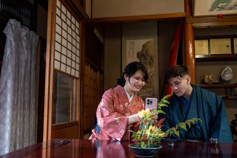 手ぶらで楽しむ小原流生け花体験