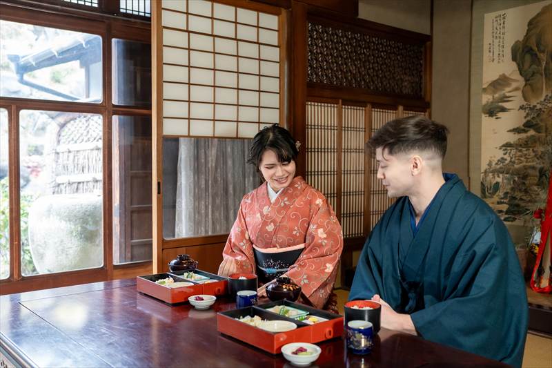 ご家族を招いて、撮影と「お披露目会」を